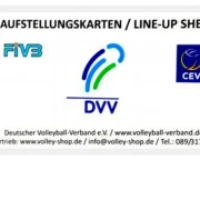 Aufstellungskarten-FIVB
